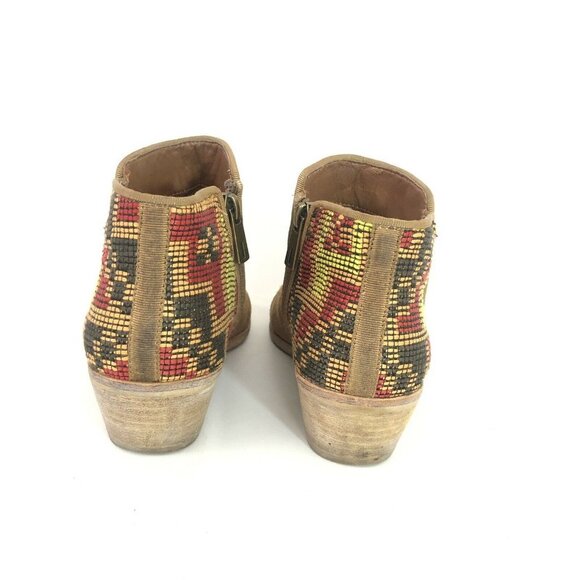 Sam Edelman Tan Putnam Embroidered Southwest Bootie - Picture 4 of 6